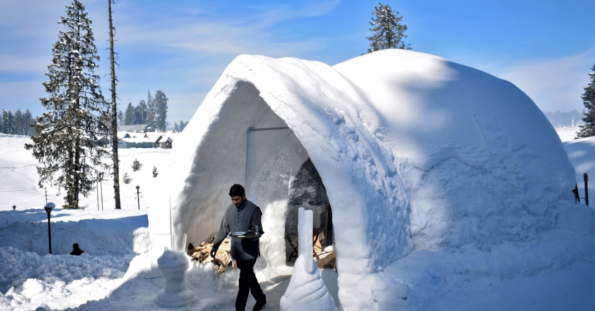 Igloo Café Experience in winter
