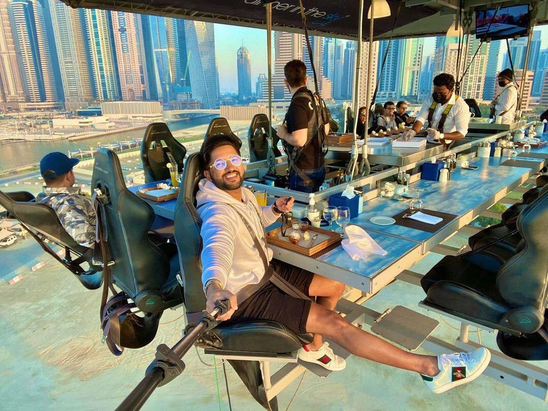 Dinner in the sky lunch session